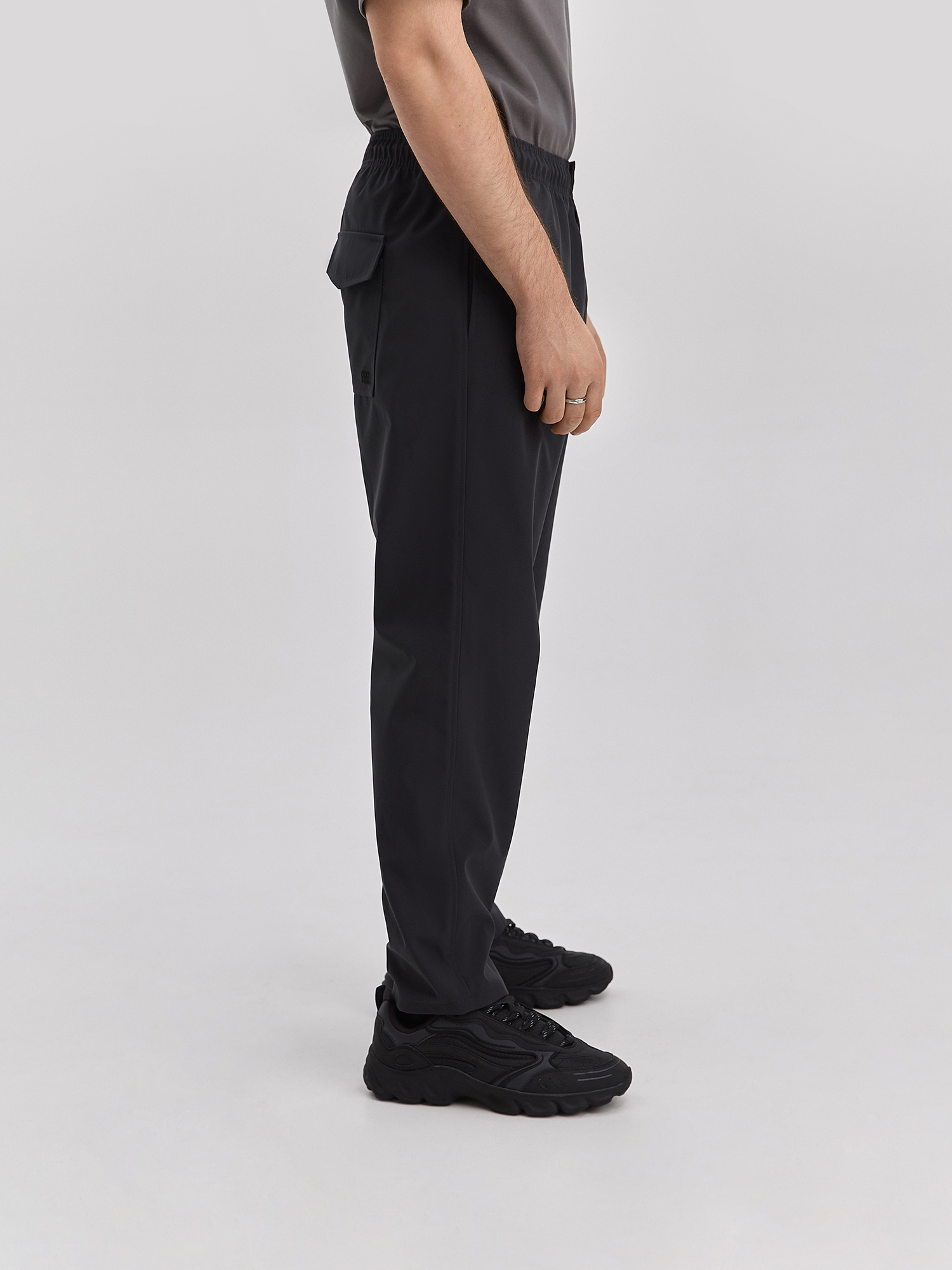 Men's waterproof membrane raincoat pants, graphite