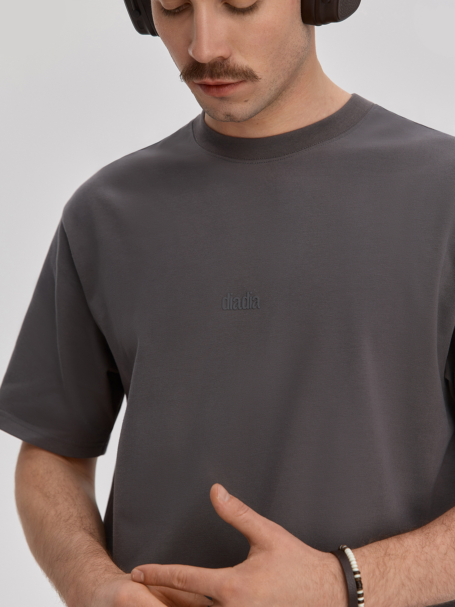 Men's T-shirt «diadia», gray