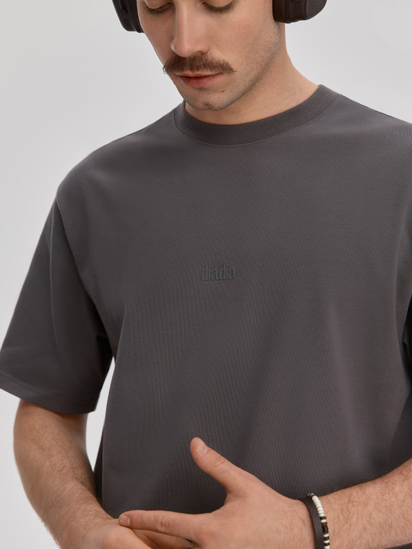 Men's T-shirt «diadia», gray