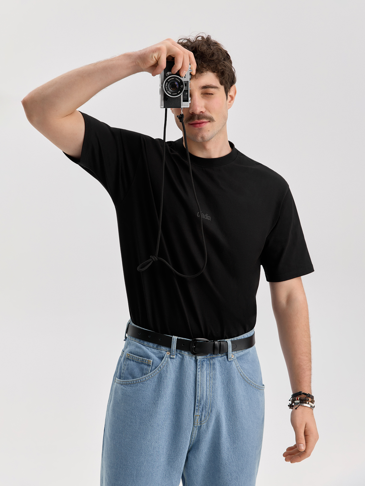 Men's T-shirt «diadia», black