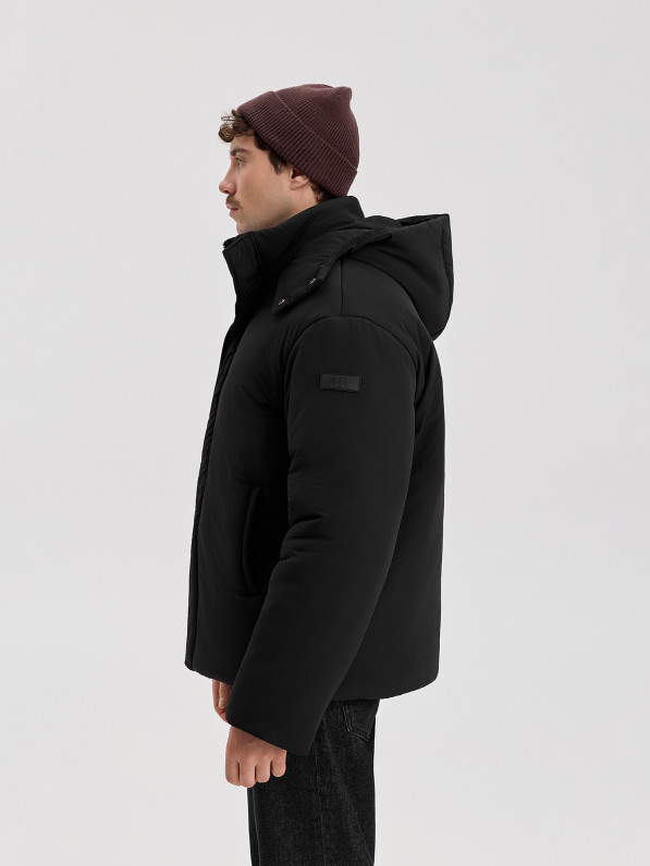 Warm jacket, men's, black
