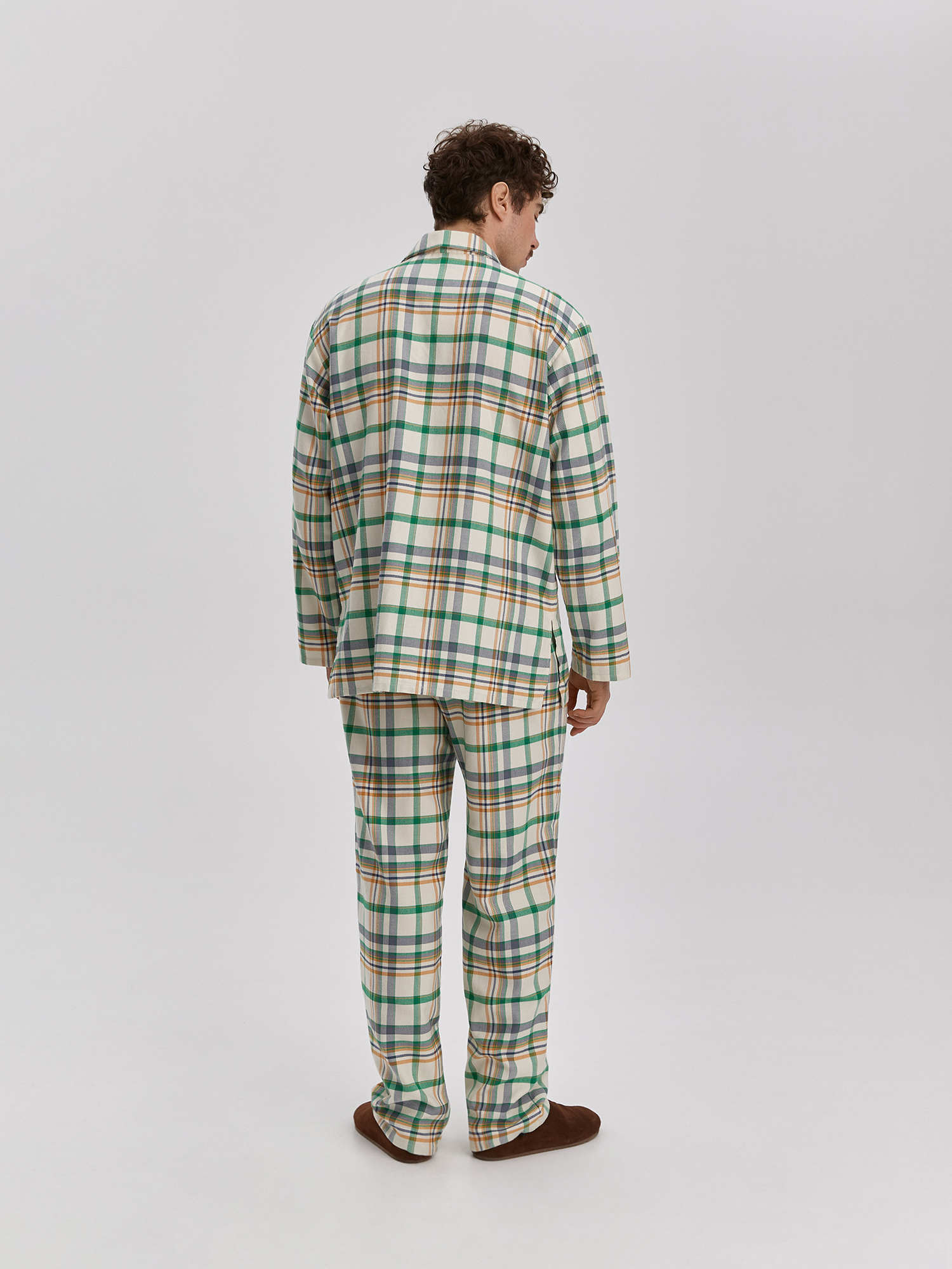 Men's milky white pajama trousers
