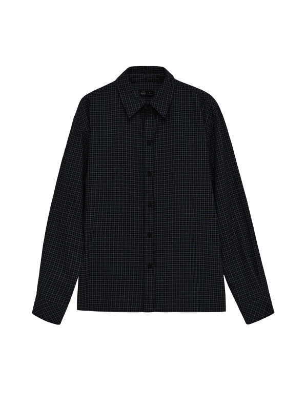 Men's checkered shirt, blue