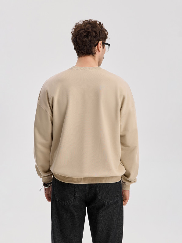 Men's beige sweatshirt 
