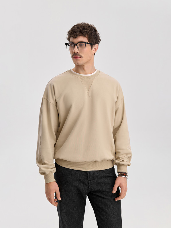 Men's beige sweatshirt 
