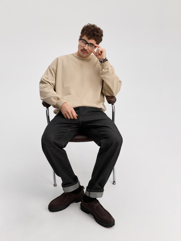 Men's beige sweatshirt 