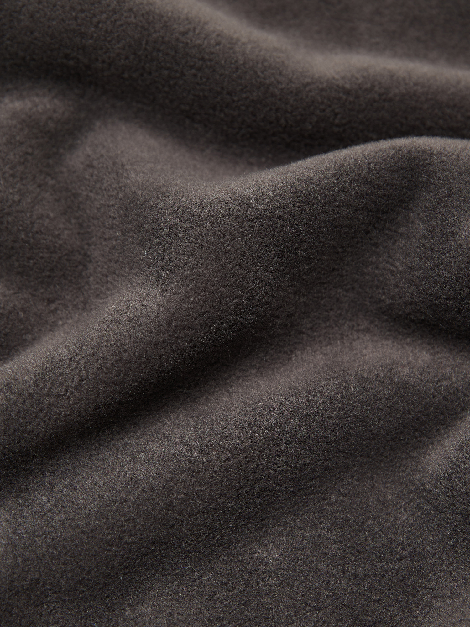 Fleece jacket with zipper, men's, gray