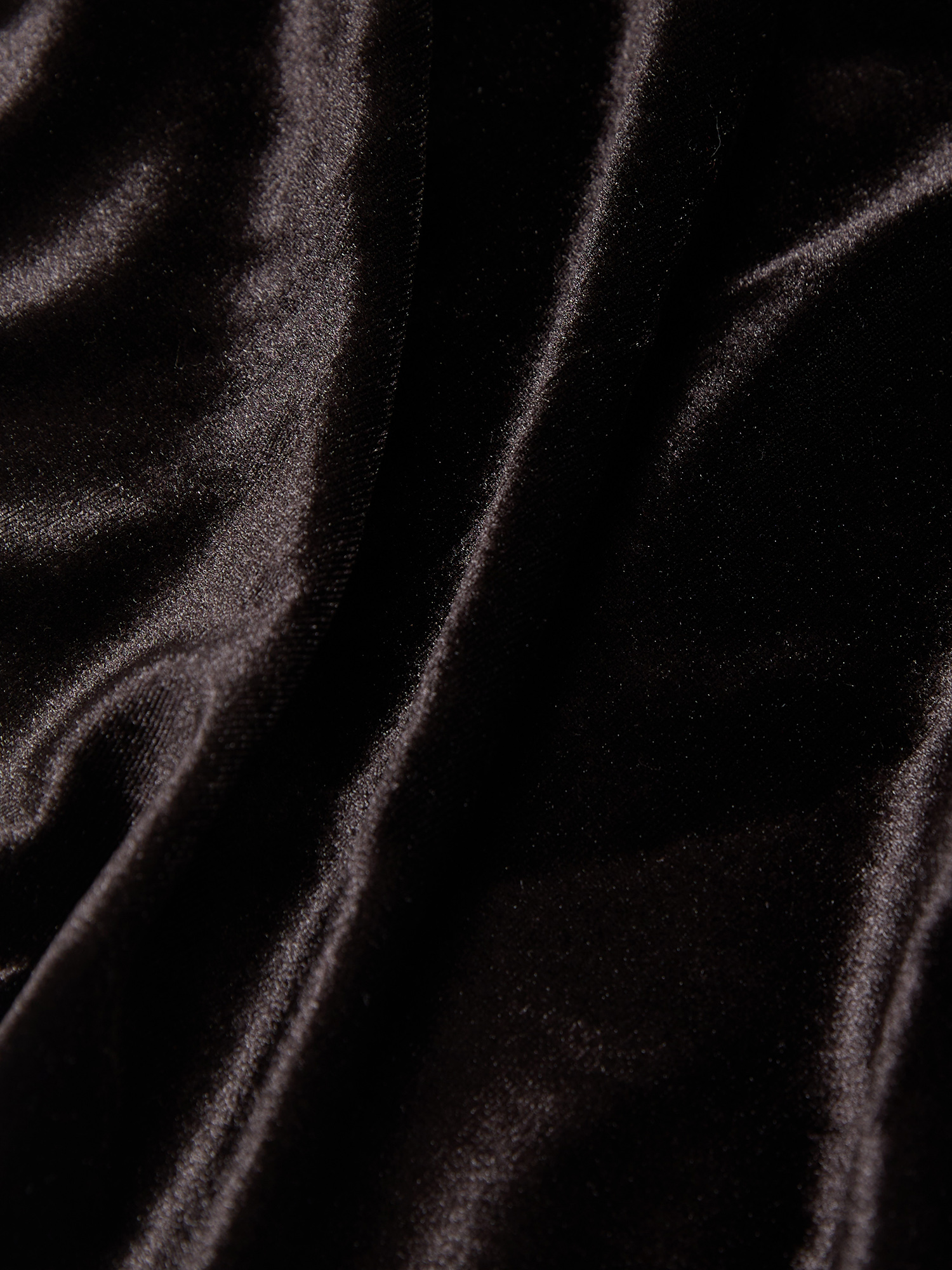 Velvet maxi dress, black