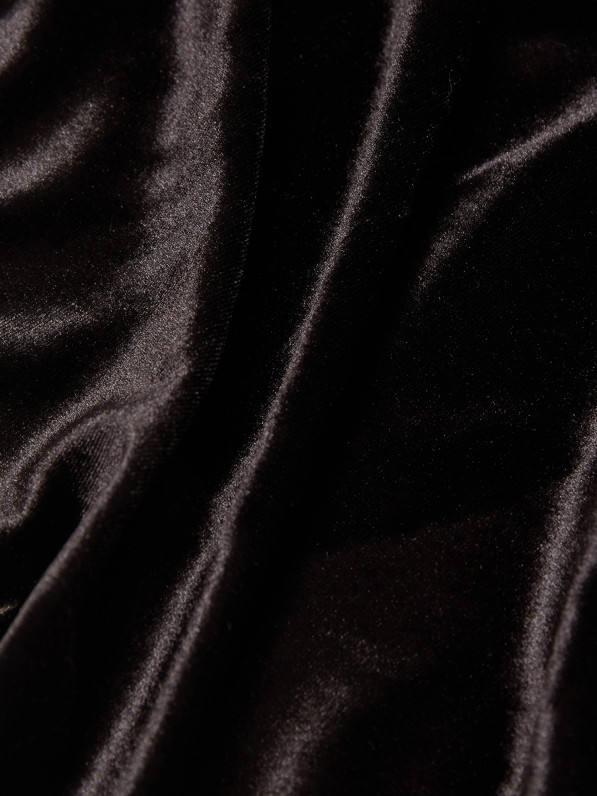 Velvet maxi dress, black