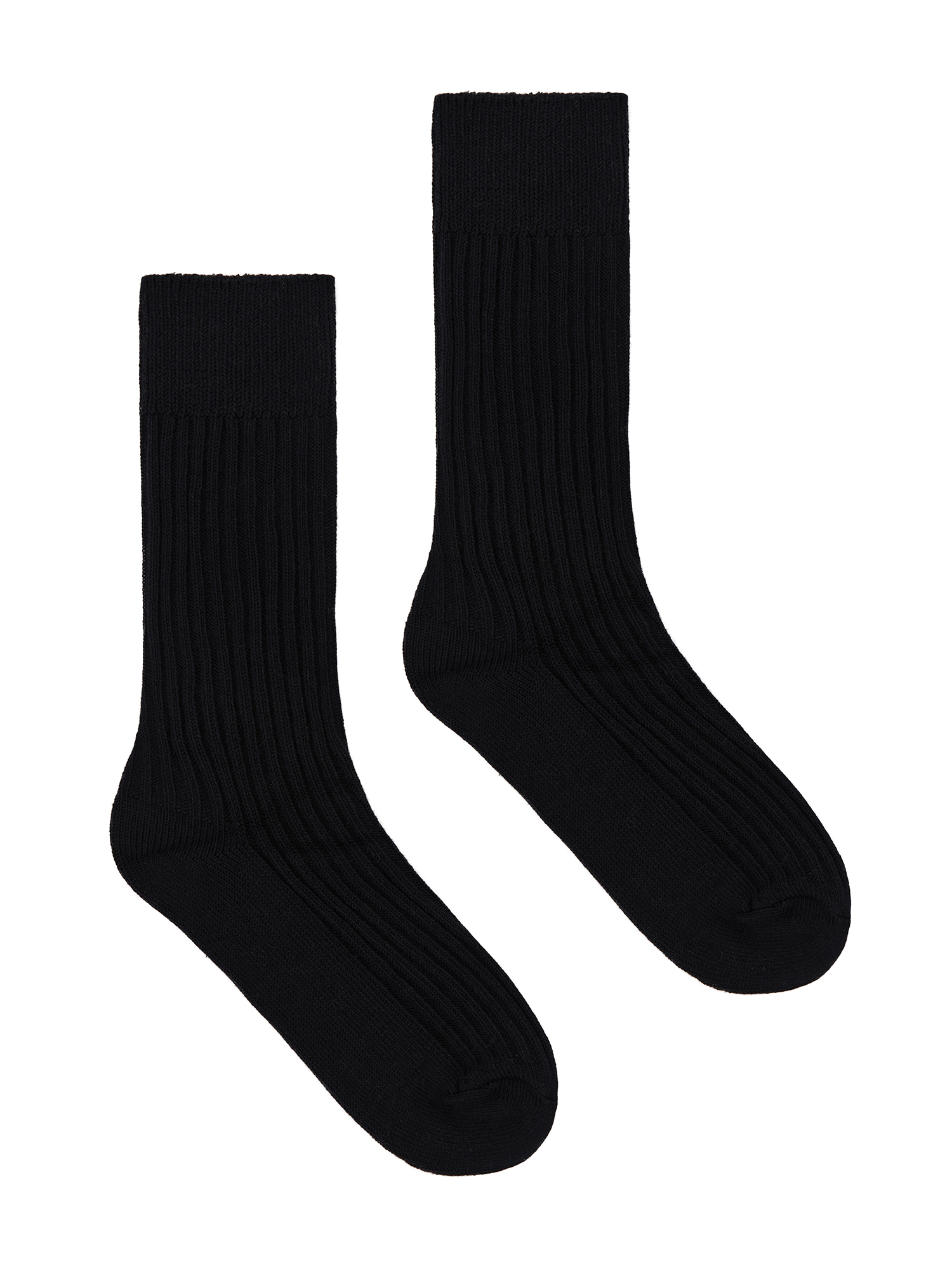 Thick cotton socks, black