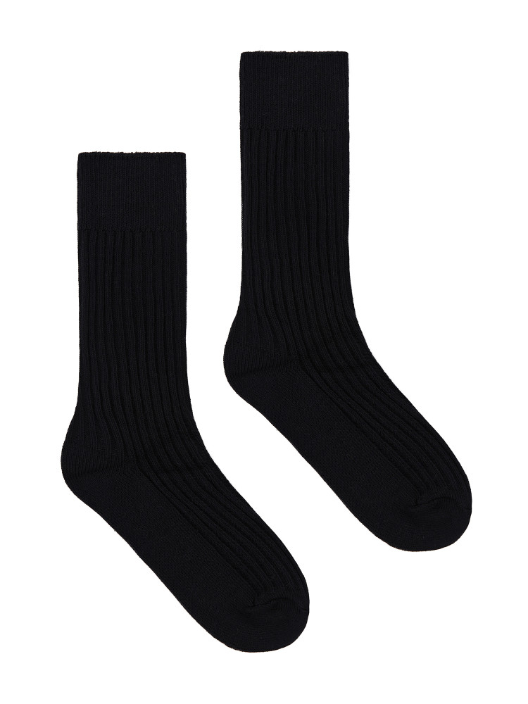 Thick cotton socks, black