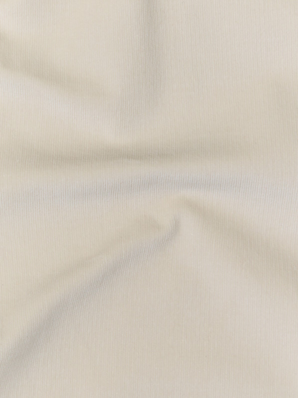 Loose-fitting corduroy pants, milky