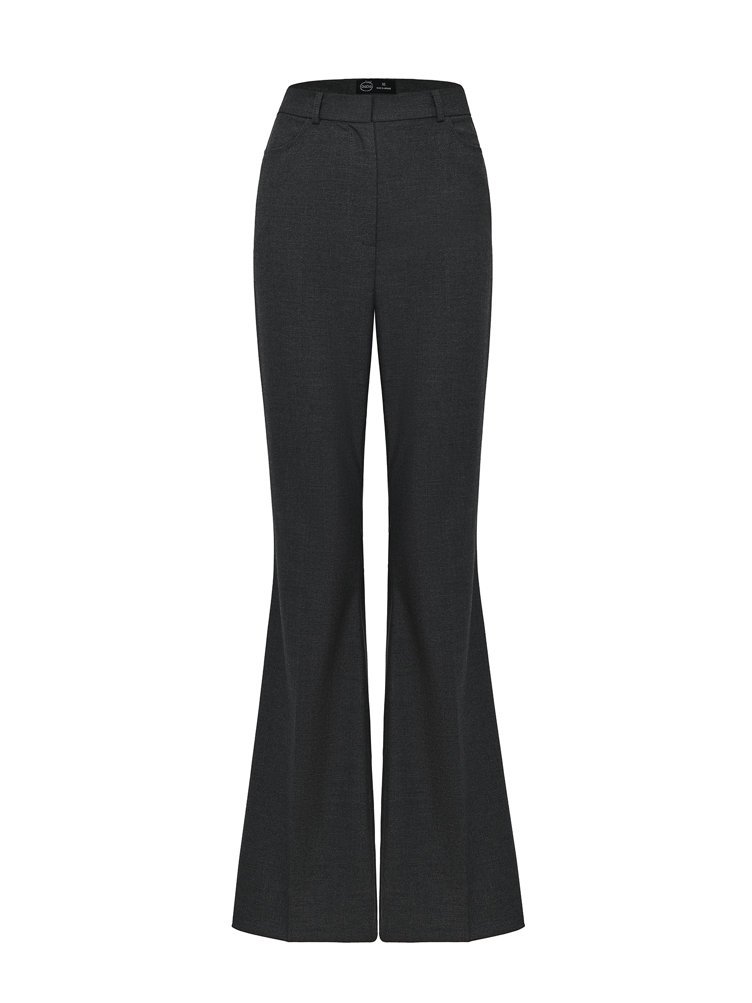 Flared pants, gray