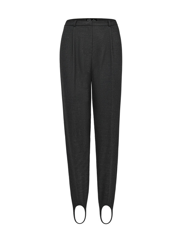 Classic trousers with stripes, gray