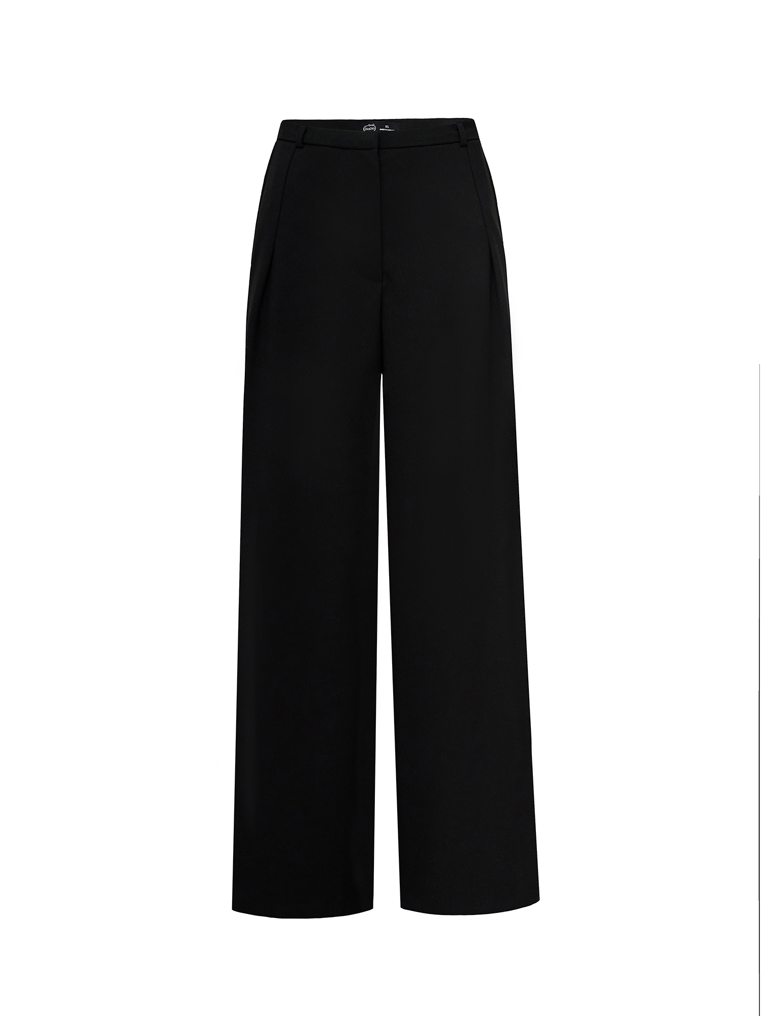 Mid-rise pants, black