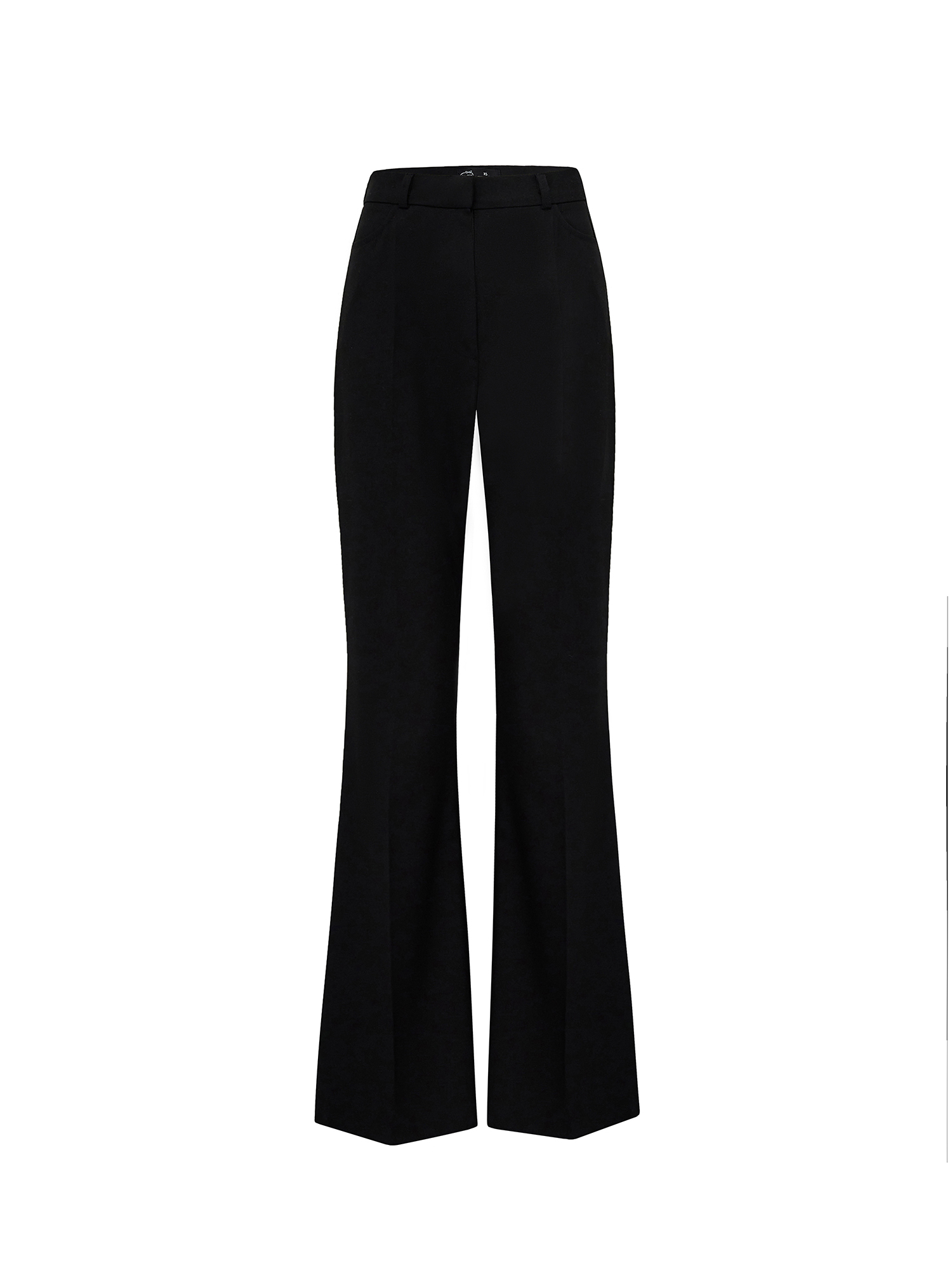 Flared pants, black