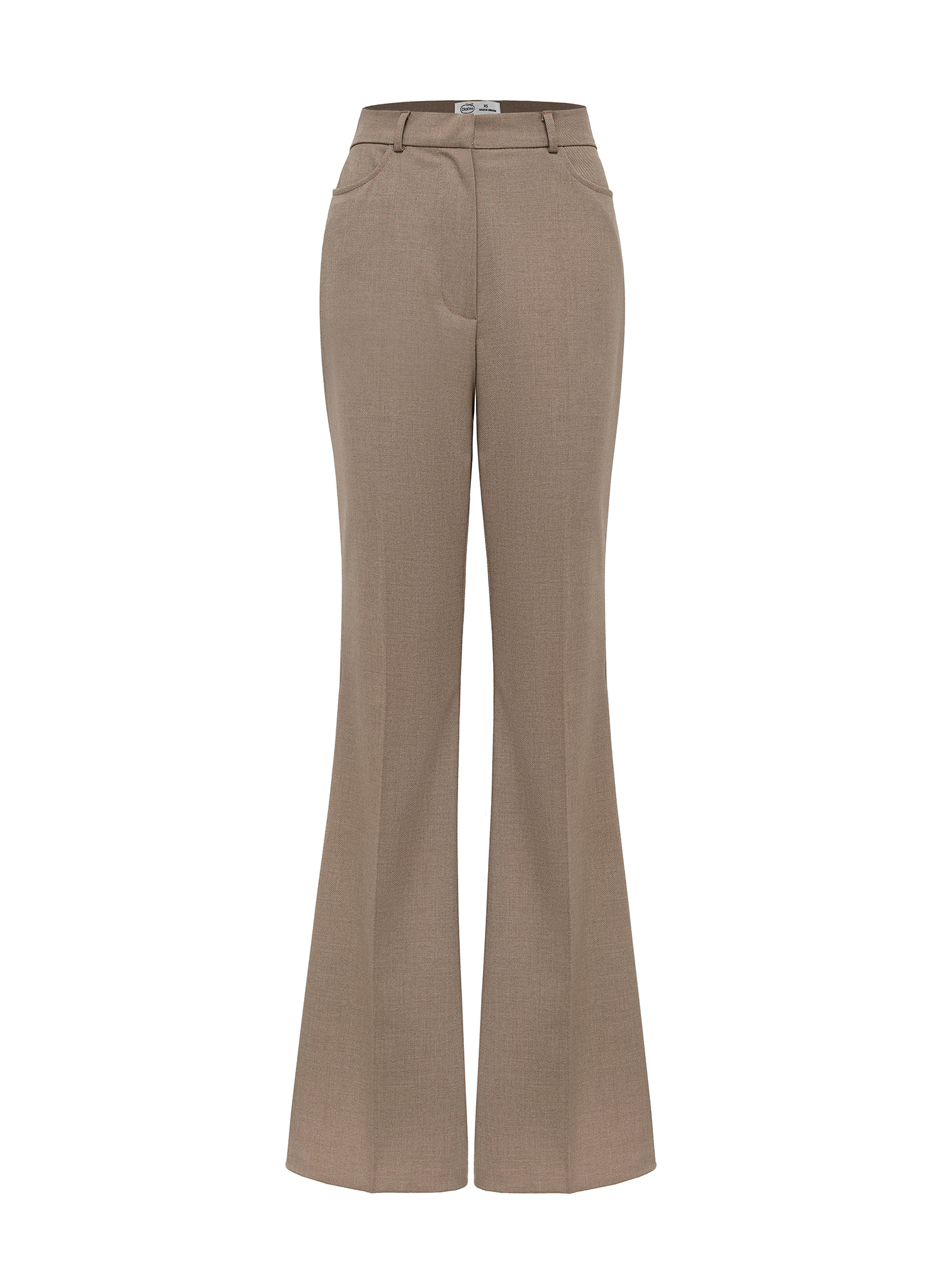 Flared pants, beige