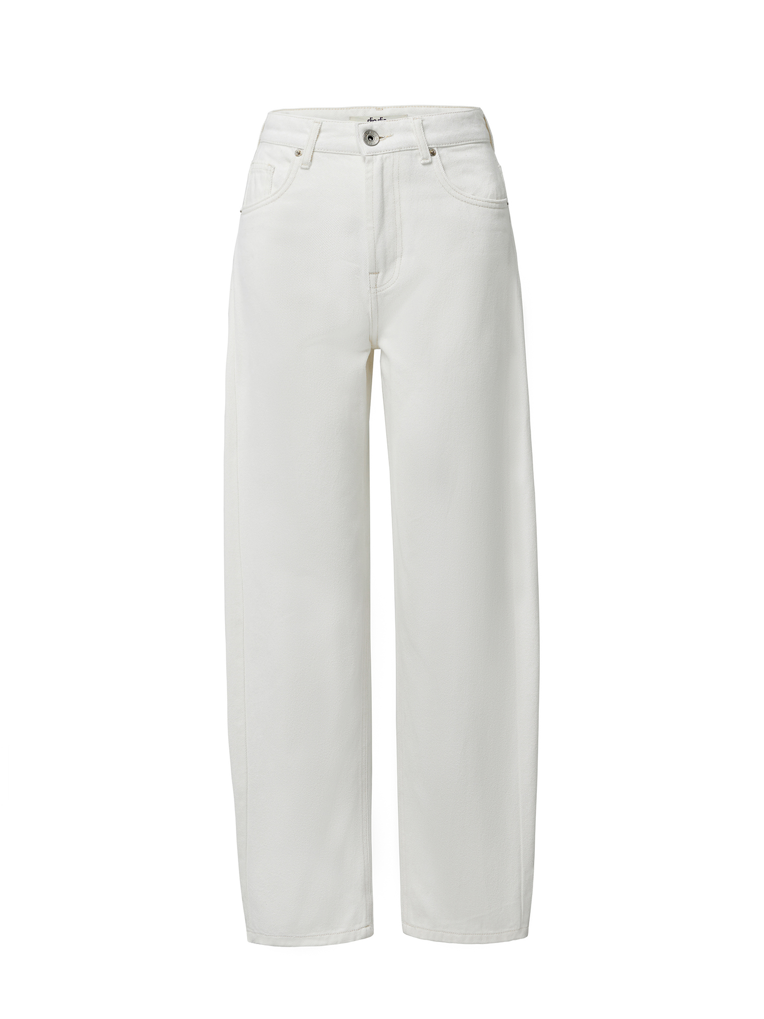 Wide straight jeans, white
