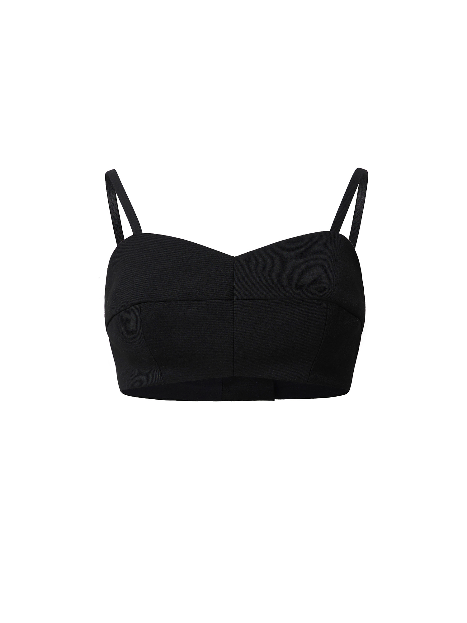 Strapless top, black