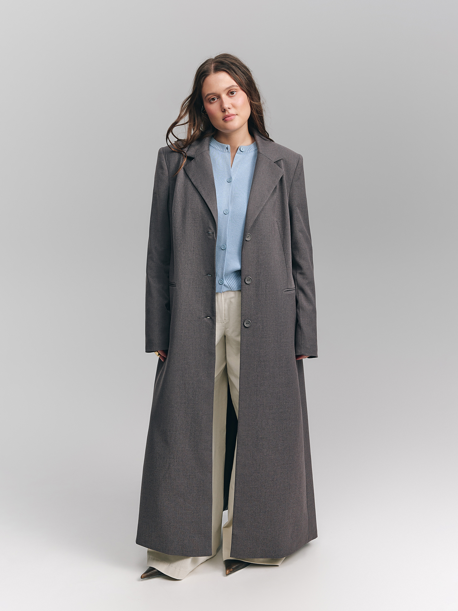 Long jacket, gray