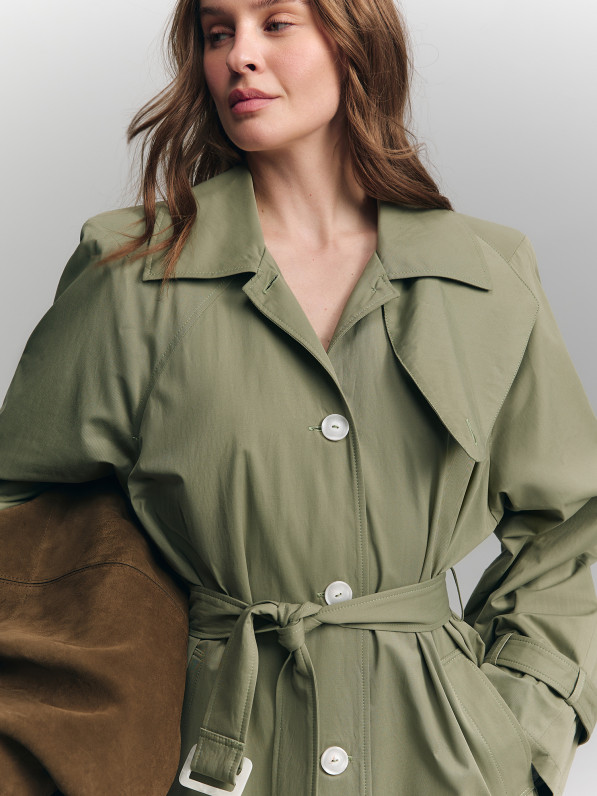 Trench coat, olive