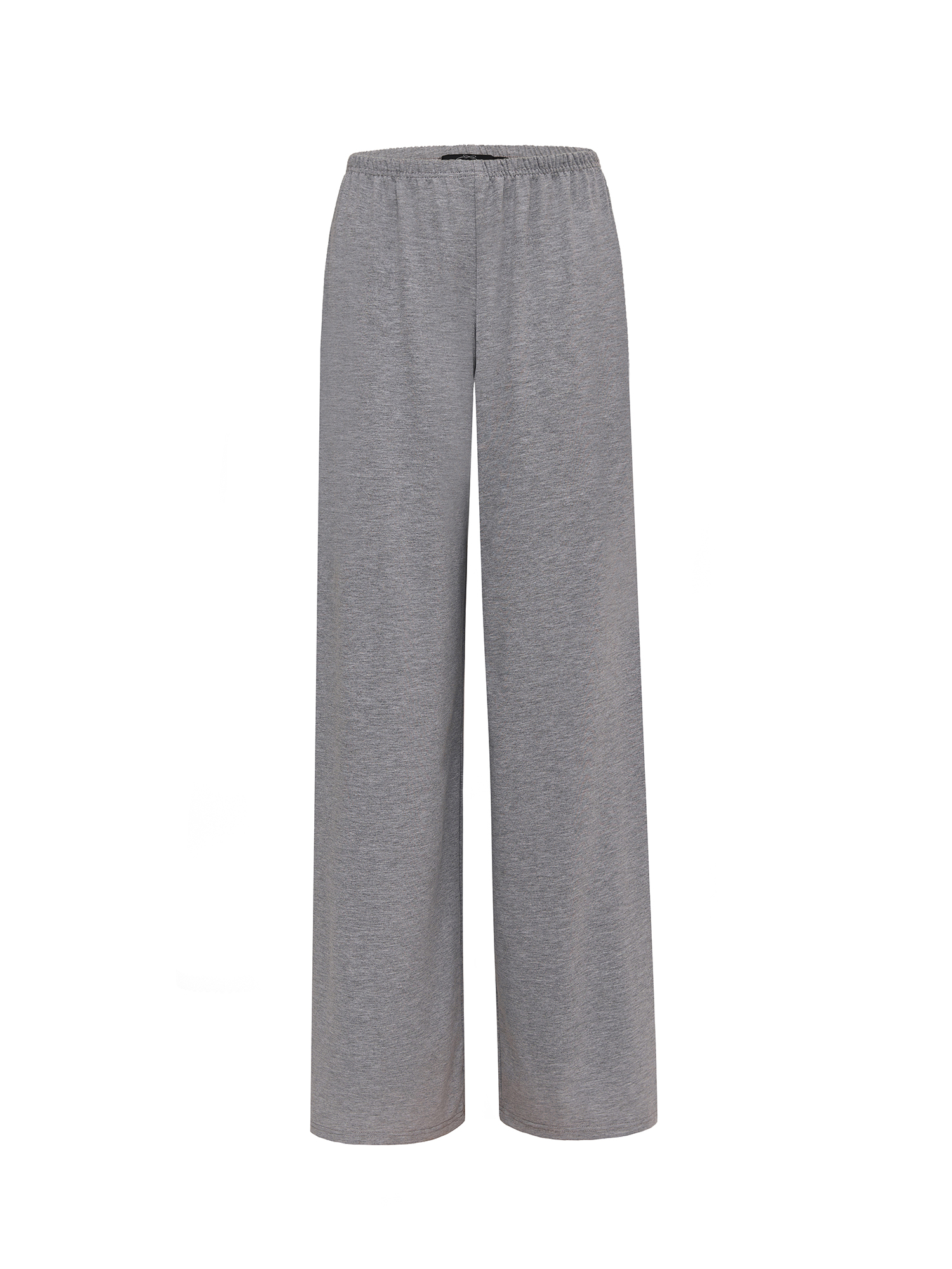 Slim wide-leg pants, gray