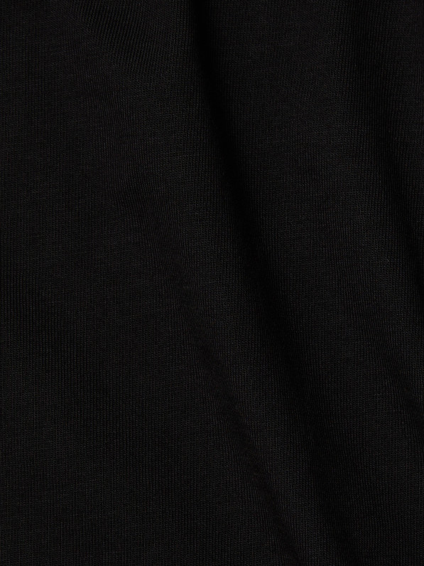 Pants, thin, wide cut, black