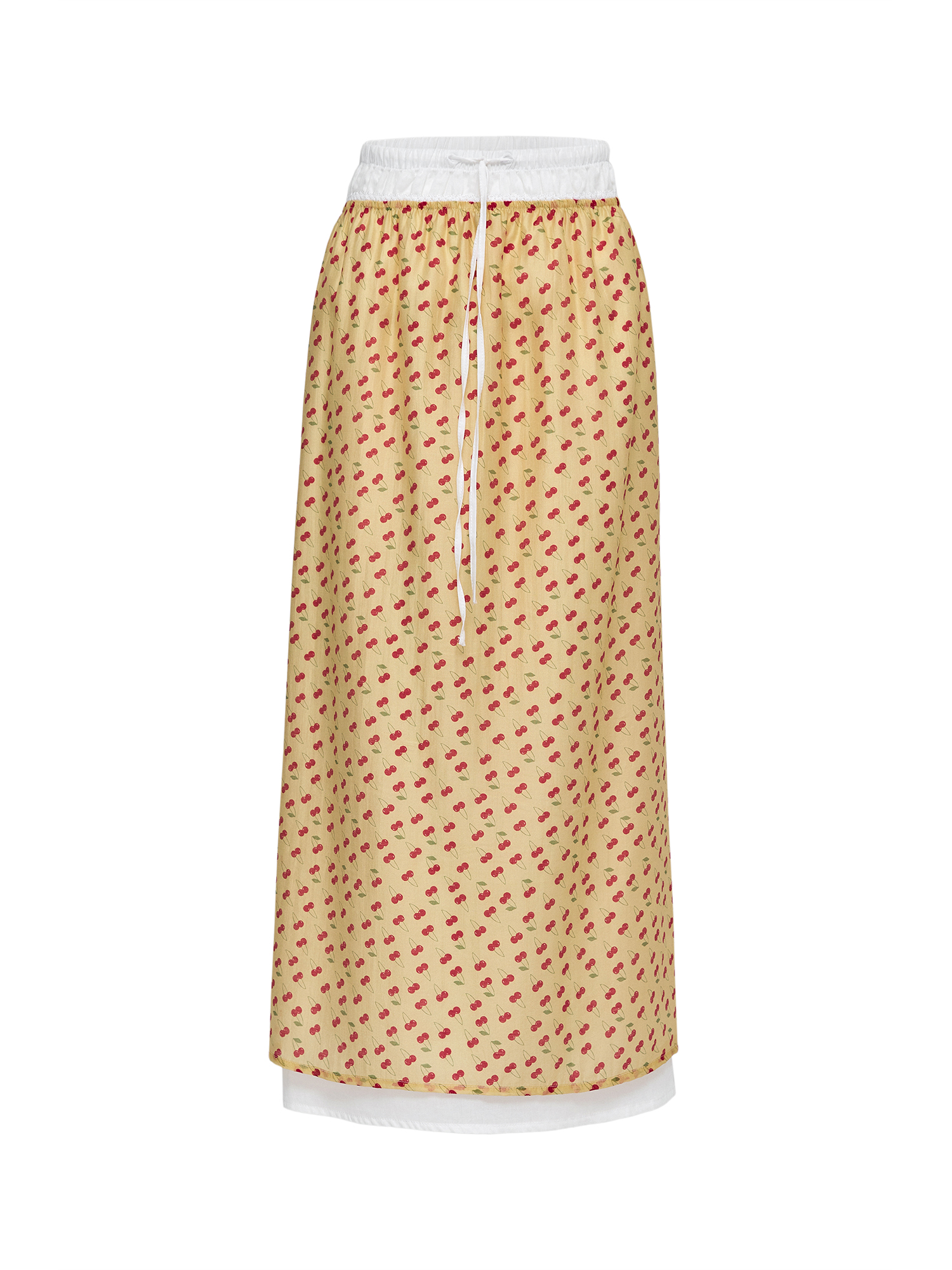 Cherry skirt, yellow
