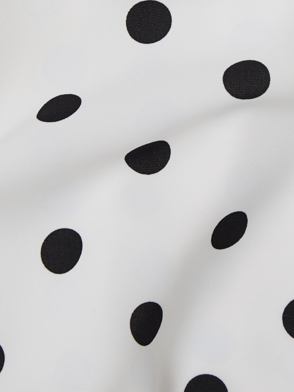 Polka dot skirt, milky