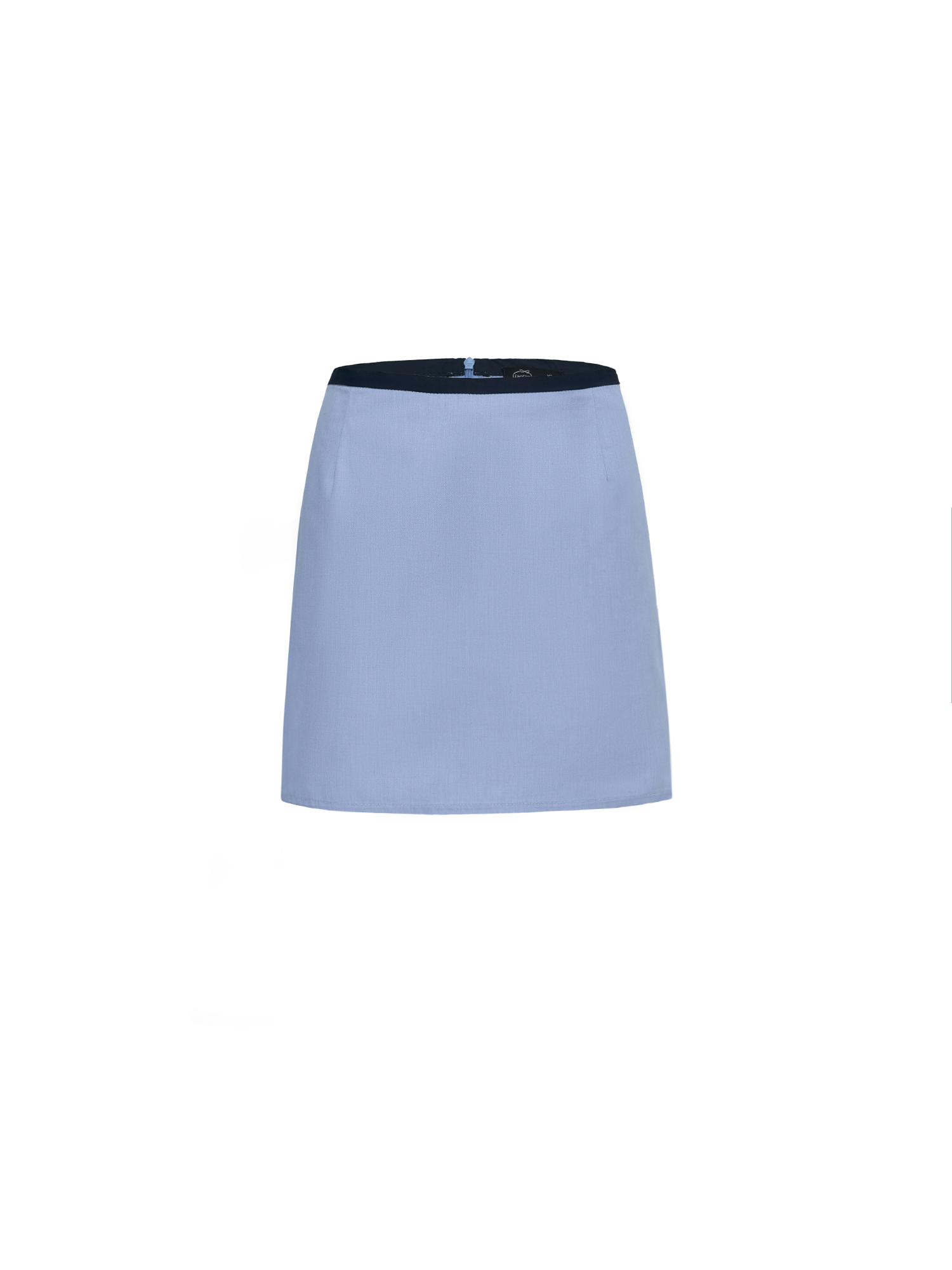 Cotton mini skirt, blue