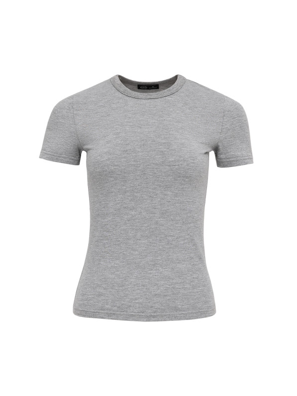 Fitted T-shirt, gray
