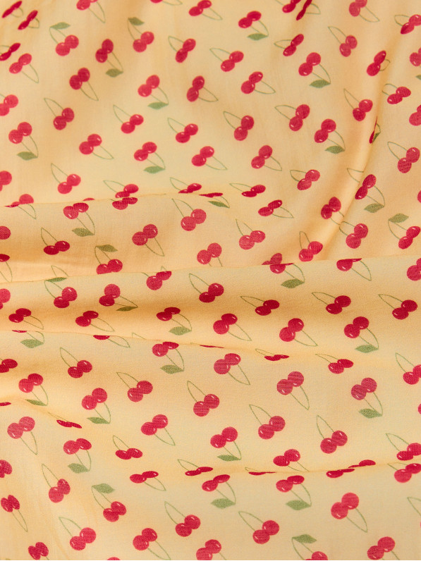 Cherry skirt, yellow
