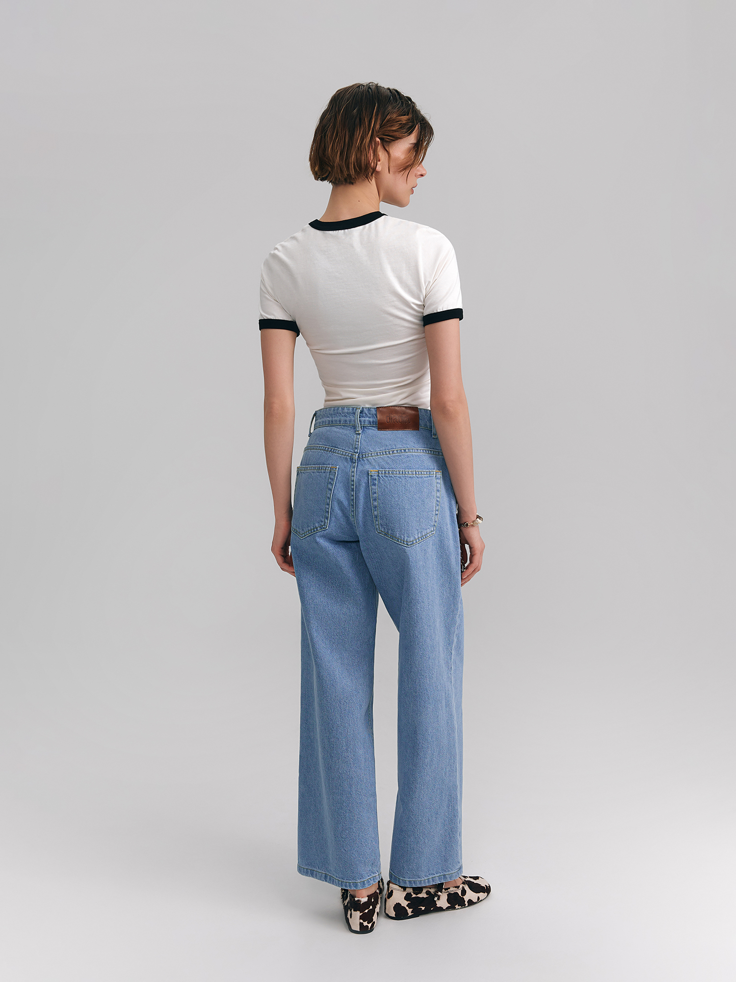 Wide-leg jeans, blue