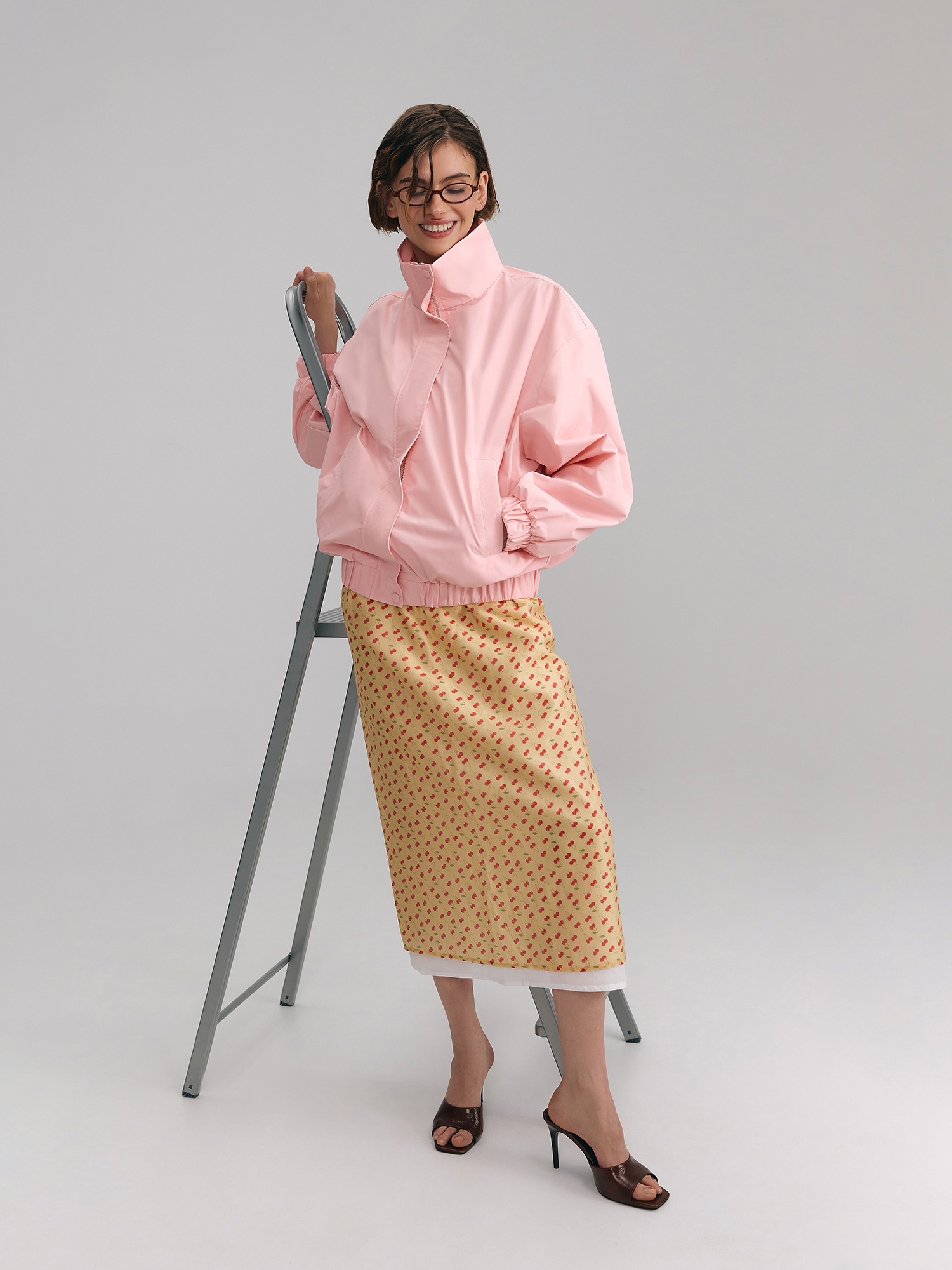 Cherry skirt, yellow