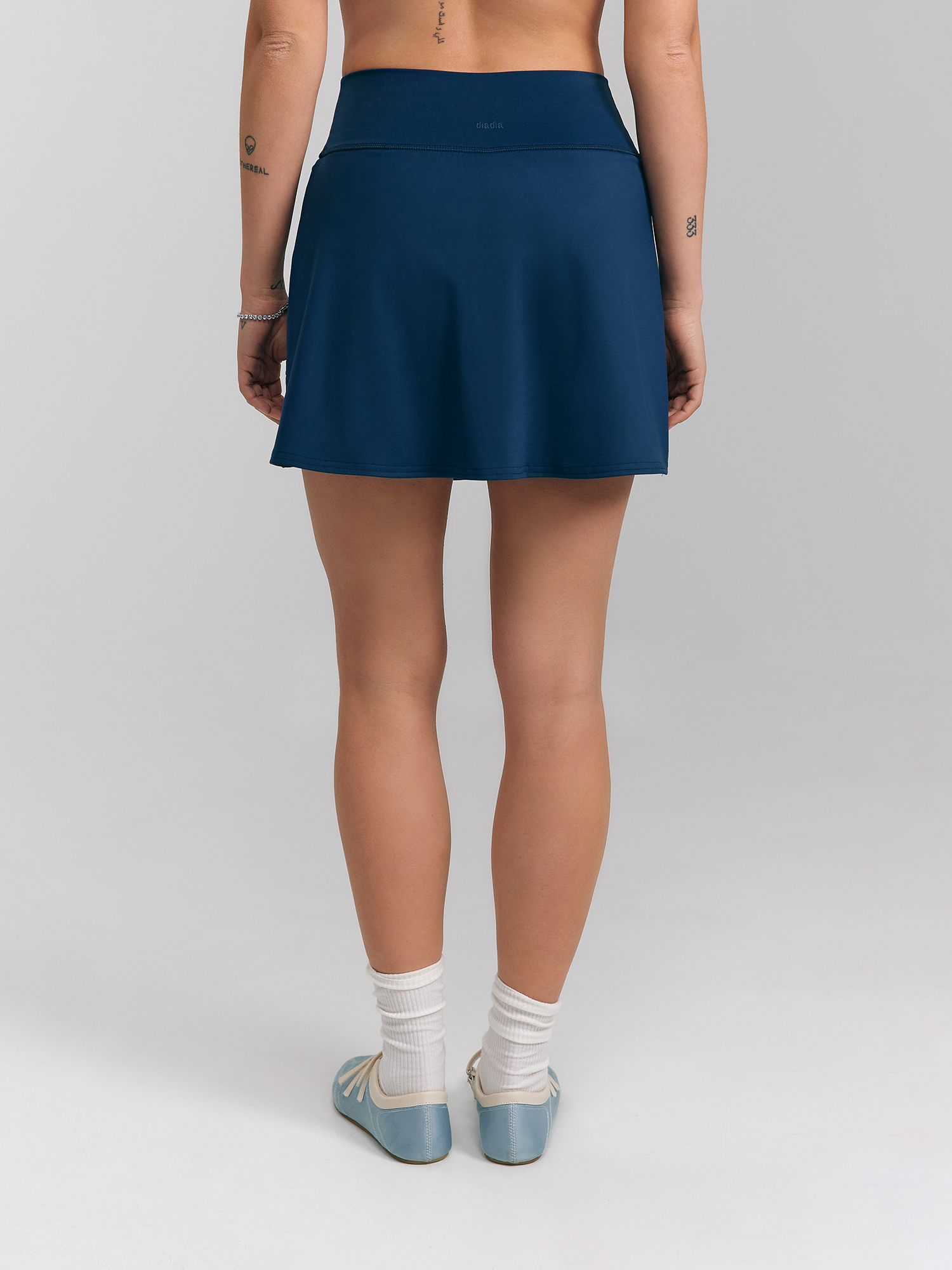 Skirt-shorts, blue