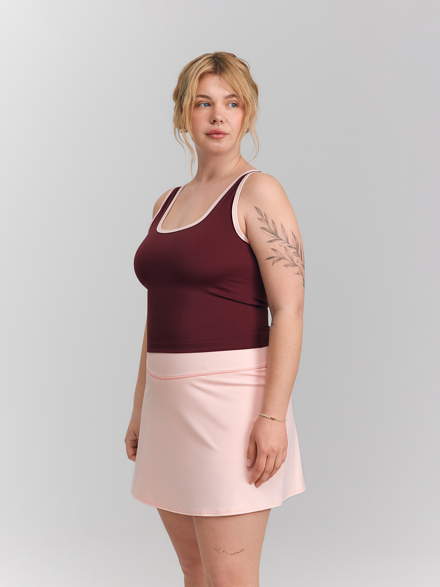 Skirt-shorts, light pink