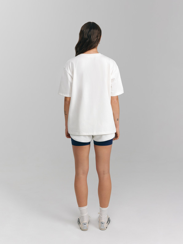 T-shirt "Hopscotch", milky