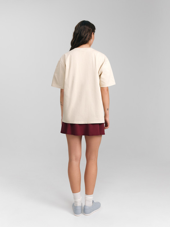 T-shirt "The games we play", beige