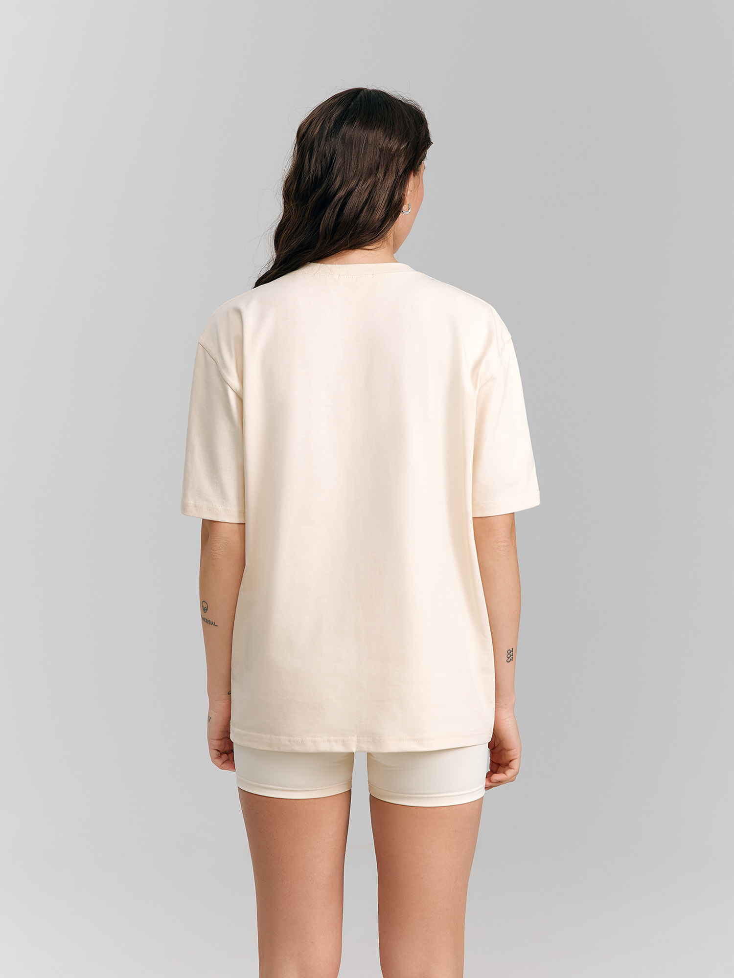 "Catch me" T-shirt, beige