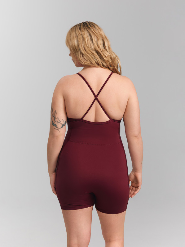 Jumpsuit, burgundy