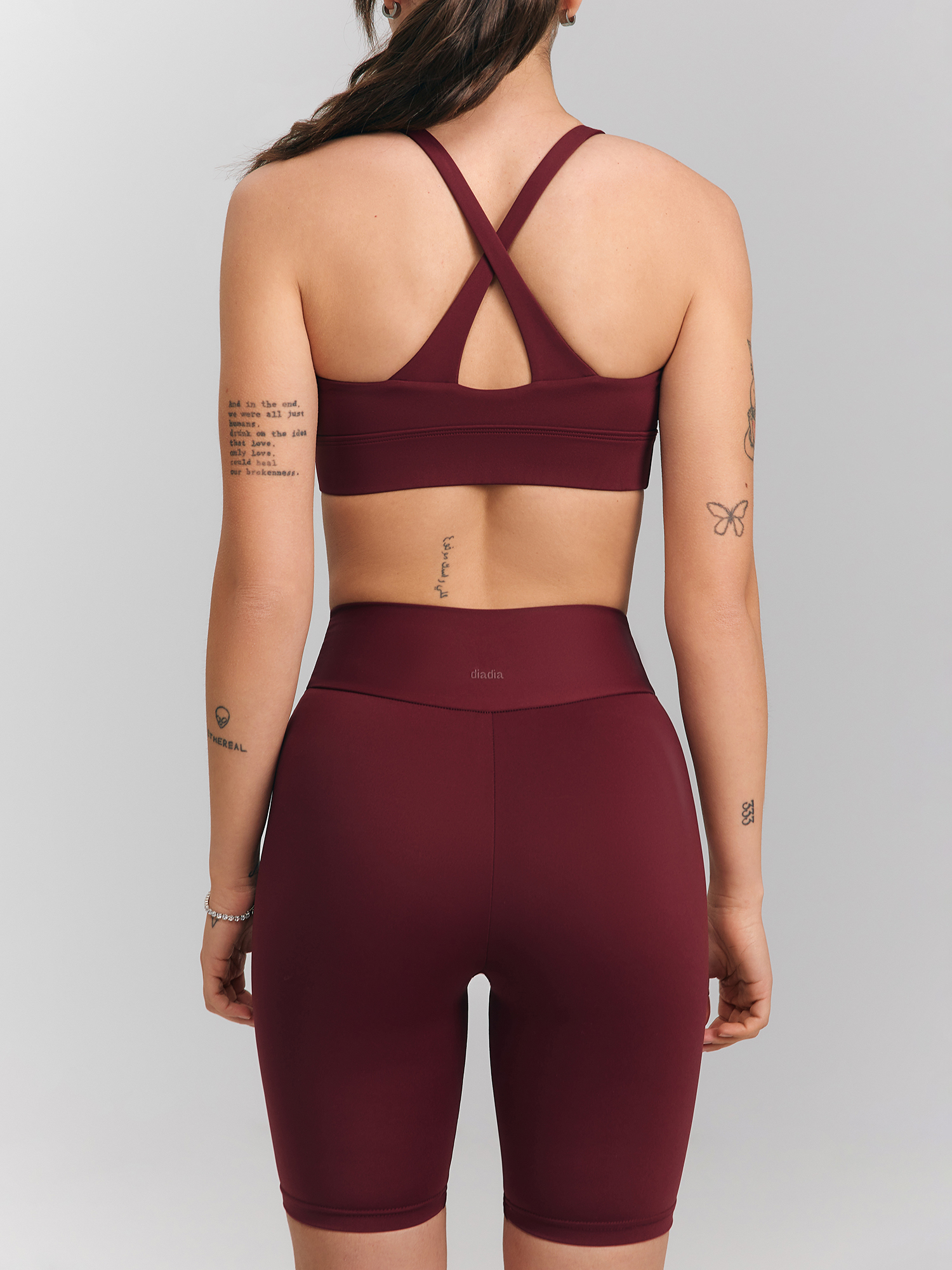 Top, burgundy