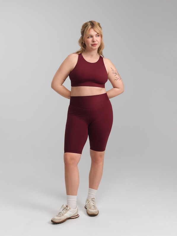 Top, burgundy