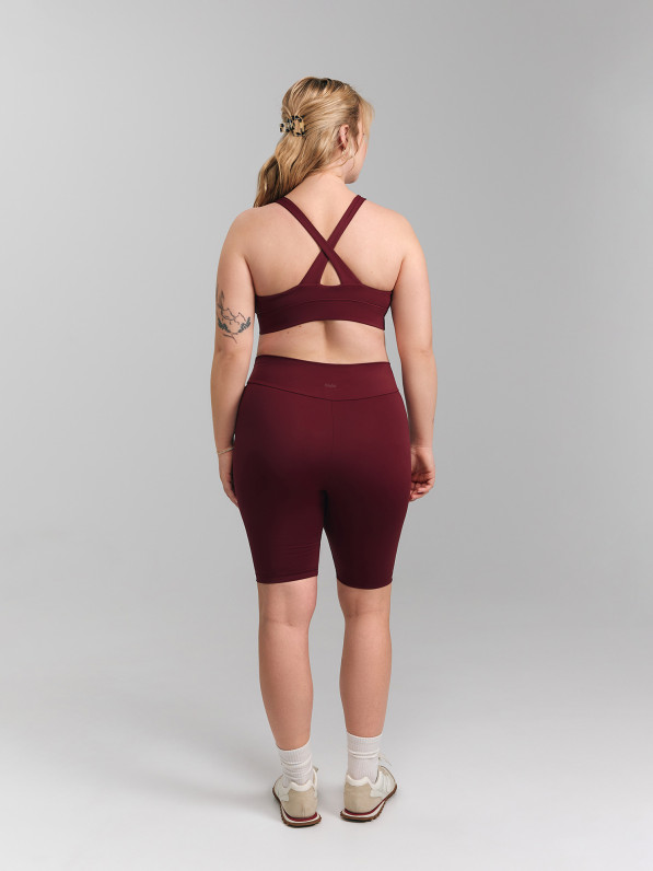 Top, burgundy