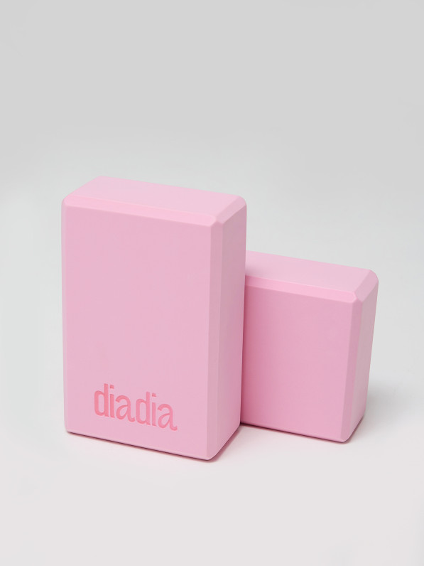 Stretching and yoga block, light pink