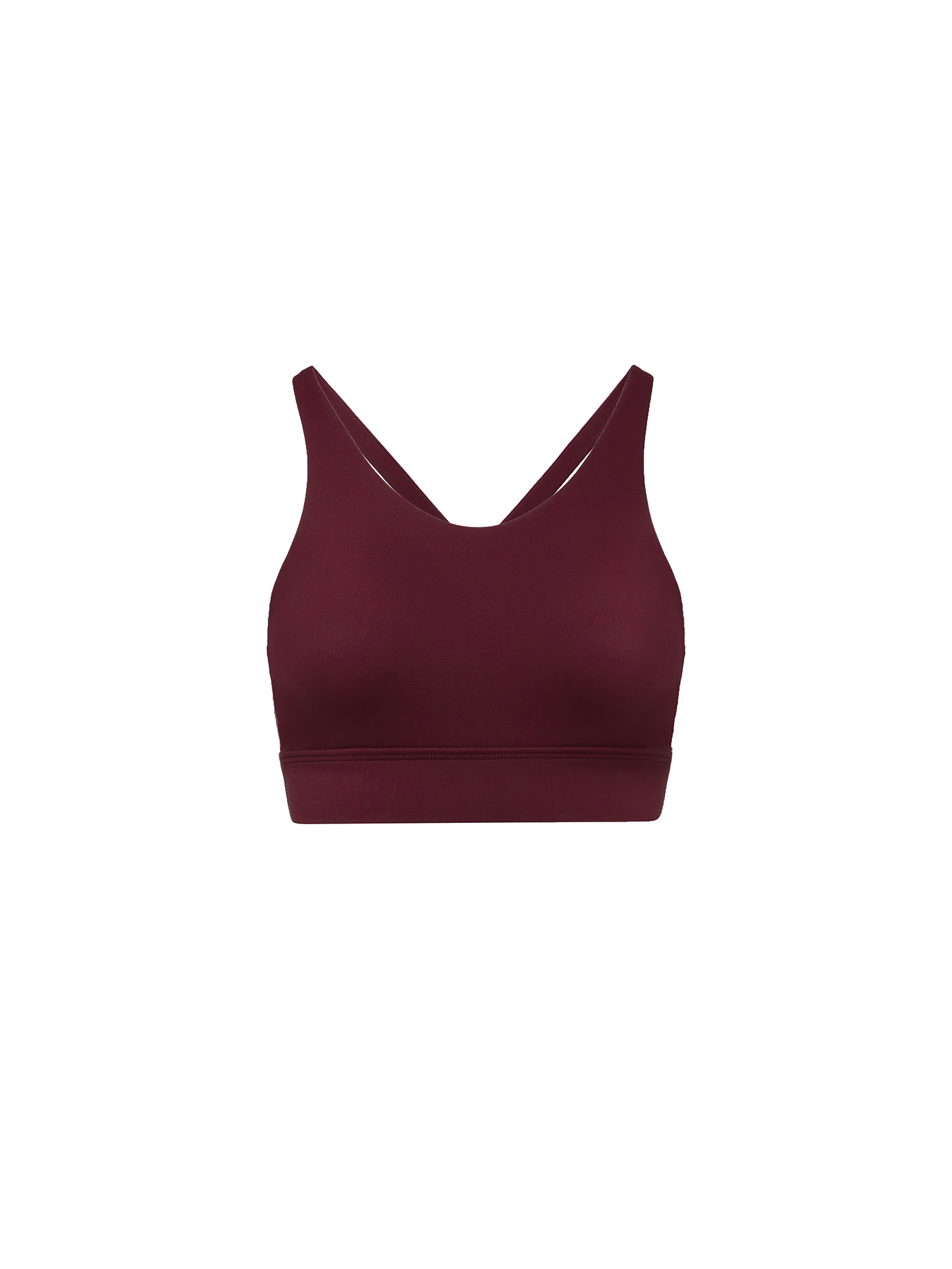 Top, burgundy