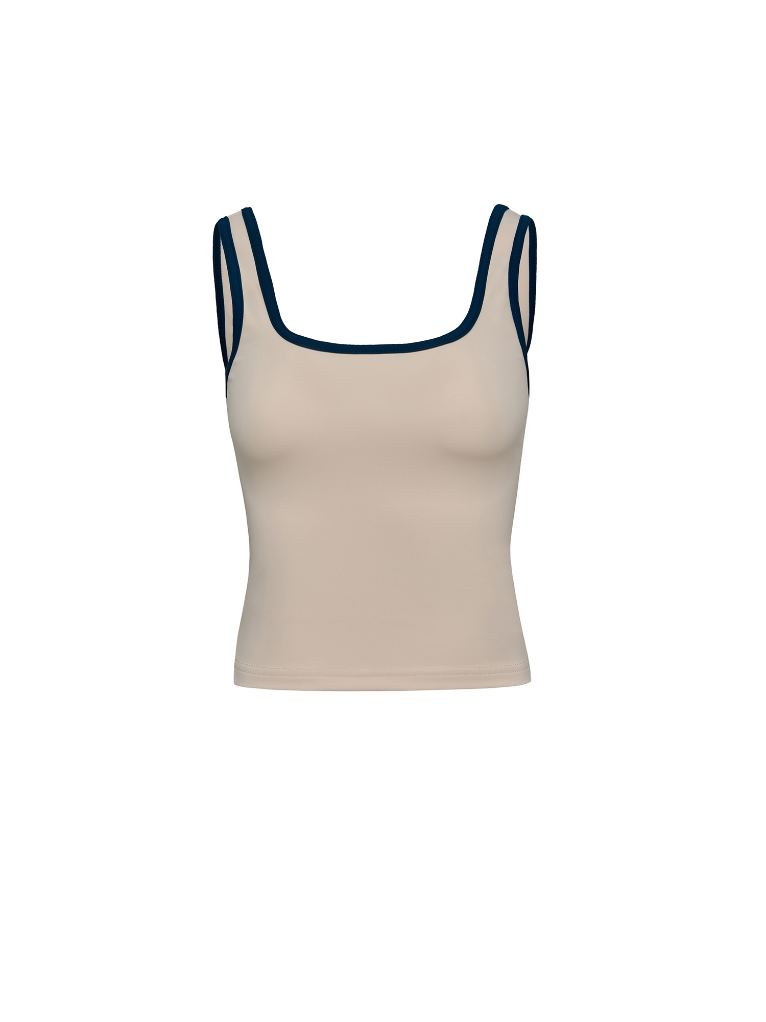 T-shirt with accent piping, oil