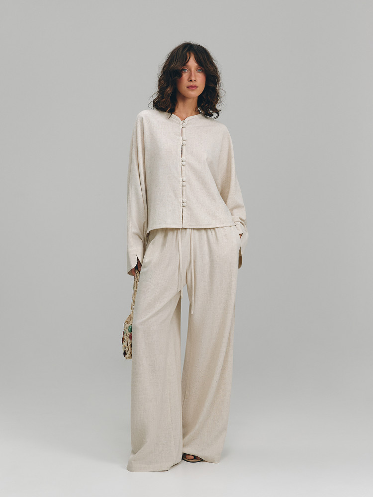 Linen shirt, beige