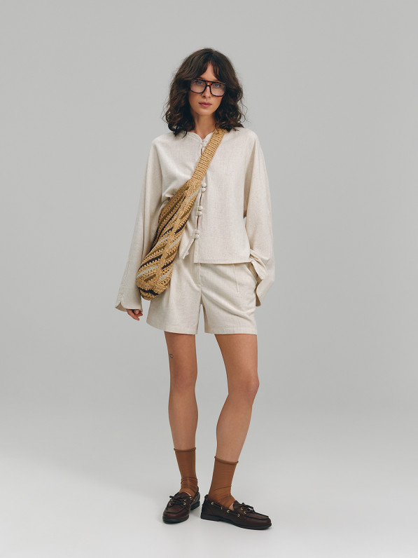 Linen shirt, beige