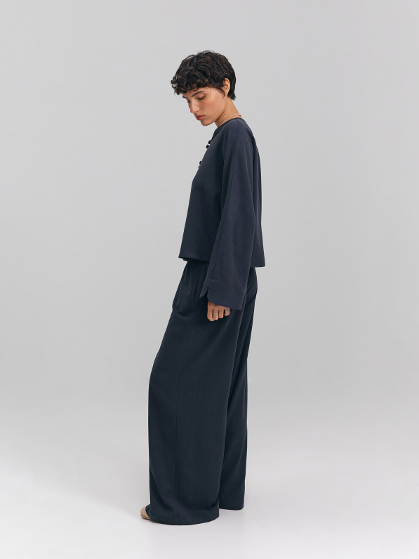 Linen shirt, blue