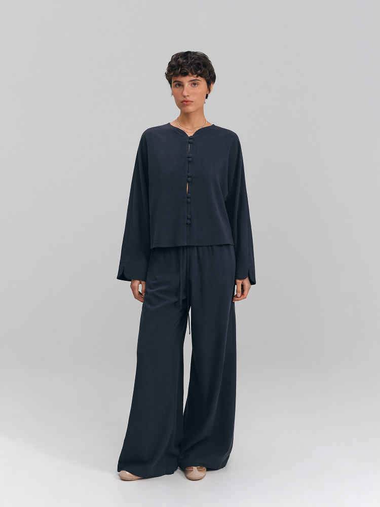 Linen shirt, blue